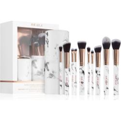 Zoë Ayla Makeup Brush Set Marble 10 Piece zestaw pędzli z etui