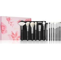 ZOEVA The Artists Brush Set Silver zestaw pędzli z kosmetyczką 1 szt.