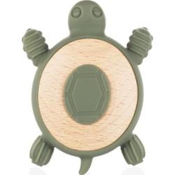 Zopa Silicone Wooden Teether Turtle gryzak 0 m+ Forest Green 1 szt.