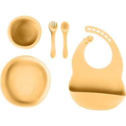 Zopa Silicone Set komplet naczyń dla dzieci Mustard Yellow