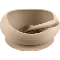Zopa Silicone Tableware Set komplet naczyń Sand Beige 1 szt.