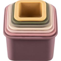 Zopa Silicone Stacking Cups kubeczki do układania wieży Multicolor 6 m+ 7 szt.