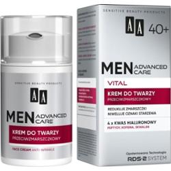 AA MEN krem do twarzy przeciwzmarszczkowy Advanced Care Vital 40+ 50 ml