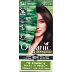 Joanna - Organic Naturia - Permanent Hair Color Cream - Pielęgnująca farba do włosów - Wegańska - 341 Czekoladowy