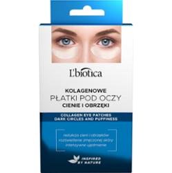 L’biotica Masks maska kolagenowa do okolic oczu przeciw obrzękom i cieniom 3 x 2 szt.