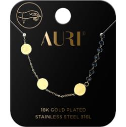 Auri Bransoletka Czarne Koral/Medaliony