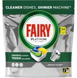 Fairy Platinum Kapsułki do Zmywarki Lemon 34 sztuk