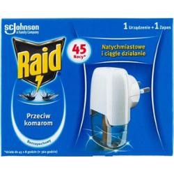Raid Elektrofumigator Z Płynem Owadobójczym Przeciw Komarom 1Szt