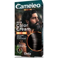 Delia Cosmetics Cameleo Men farba do włosów odcień 1.0 Black 30 ml