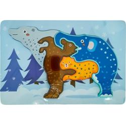 Drewniane puzzle animal Miś