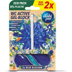 Ambi Pur zawieszka do WC Blue Blossom Duo Pack 2x45 g