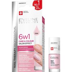Eveline Cosmetics Nail Therapy Care & Colour odżywka do paznokci 6 in 1 odcień Pink 5 ml