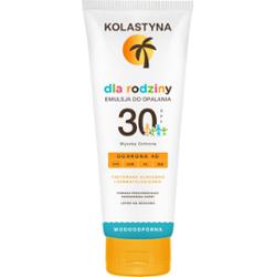Kolastyna Dla Rodziny Wodoodporna Emulsja Do Opalania Ochrona SPF 30 250ml
