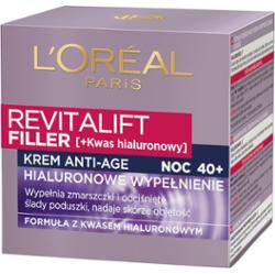 L'Oreal Paris Revitalift Filler Hialuronowe wypelnienie krem Anti-Age na noc 40+ 50 ml