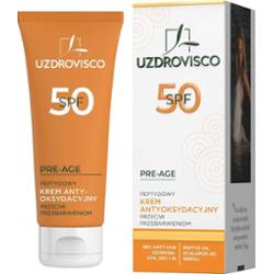 Uzdrovisco Pre-Age peptydowy krem rozjaśniający antyoksydacyjny SPF50 50 ml