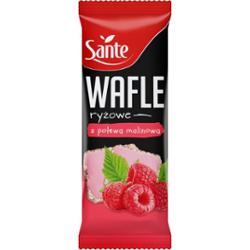 Sante Wafle ryżowe z polewą malinową 66 g