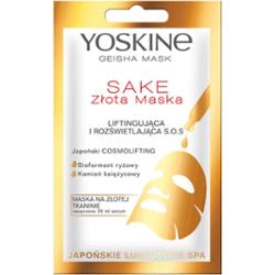 YOSKINE Geisha Mask Sake maska na złotej tkaninie 1 sztuka