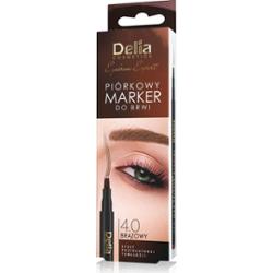 Delia Eyebrow piórkowy marker do brwi 4.0 brązowy