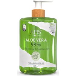 Apis Natural Cosmetics Aloe Vera żel intensywnie nawilżający do twarzy, ciała i włosów 300 ml