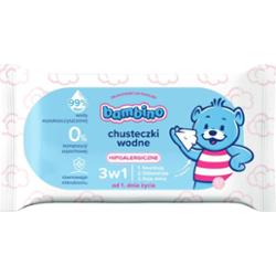Bambino chusteczki wodne 3w1, 57 sztuk