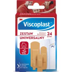 Viscoplast Zestaw plastrów uniwersalny 5 rozmiarów 24 sztuki