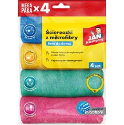 JAN NIEZBĘDNY ściereczki z mikrofibry 4 sztuki