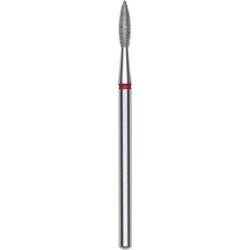 Staleks Frez diamentowy płomyk ostry czerwony Expert średnica 2,1 mm / 8 mm 1 szt