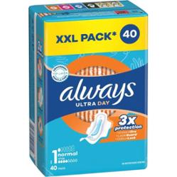 Always Ultra Day podpaski ze skrzydełkami Normal 40 sztuk
