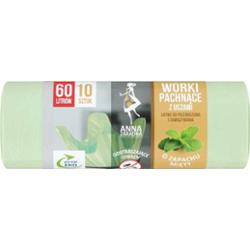 Anna Zaradna worki na śmieci uszy mięta 60l 10szt