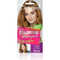 Delia Cosmetics Cameleo Coloring Shampoo szampon tonujący do włosów odcień 7.34 Sweet Toffee 40 ml