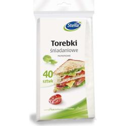 STELLA torebki śniadaniowe papierowe 40szt.