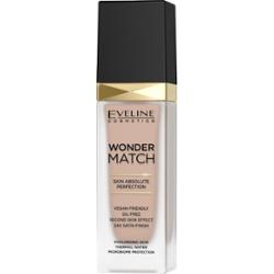 Eveline Cosmetics Wonder Match długotrwały podkład w płynie z kwasem hialuronowym odcień 35 Sunny Beige 30 ml
