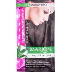 MARION Szamponetka szampon koloryzujący z aloesem i keratyną, nr 53 KAWOWY BRĄZ , 40 ml