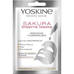 Yoskine Geisha Mask Srebrna Sakura 1Szt