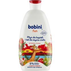 Bobini Fun: Płyn do kąpieli i żel do mycia ciała o zapachu truskawek, 500 ml