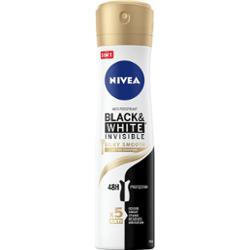 Nivea Black & White Invisible Silky Smooth Antyperspirant w spray'u 150 ml