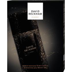 David Beckham Classic zestaw dla mężczyzn (dezodorant do ciała, 75 ml + dezodorant w sprayu 150ml)