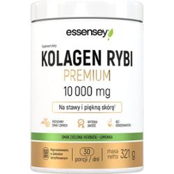 Essensey Kolagen Rybi Premium 10000 mg Zielona Herbata Limonka 321 g