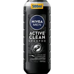 NIVEA MEN Active Clean szampon głęboko oczyszczający z aktywnym węglem 500 ml