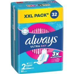 Always Ultra Day Super podpaski ze skrzydełkami 32 szt