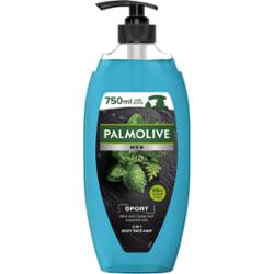 Palmolive MEN Sport orzeźwiający i delikatnie chłodzący żel pod prysznic dla mężczyzn 3w1, mięta cedr 750ml