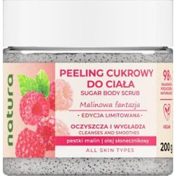Natura Malinowa Fantazja peeling cukrowy do ciała 200 ml