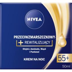 Nivea Przeciwzmarszczkowy + Rewitalizujący krem na noc 55+ 50 ml
