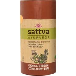 Sattva Henna Naturalna ziołowa farba do włosów Czekoladowy brąz 150 g