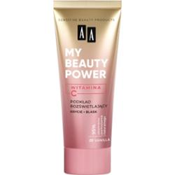 AA My Beauty Power rozświetlający podkład 01 Vanilla 30 ml