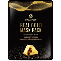 PAX MOLY - Real Gold Mask Pack, 25 ml - maska w płachcie ze złotymi ekstraktami i mleczkiem pszczelim
