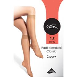Gatta Podkolanówki Classic 15den golden r.uni., 2pary