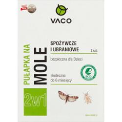 Vaco 2w1 Pułapka na mole spożywcze i ubraniowe 2 sztuki