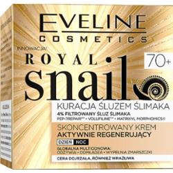 Eveline Cosmetics Royal Snail Intensywnie Nawilżająca Kuracja Rozświetlająca Dzień I Noc 70+ 50 ml