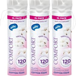 Milly Comfort XL Pack zestaw płatków kosmetycznych 3x120 sztuk